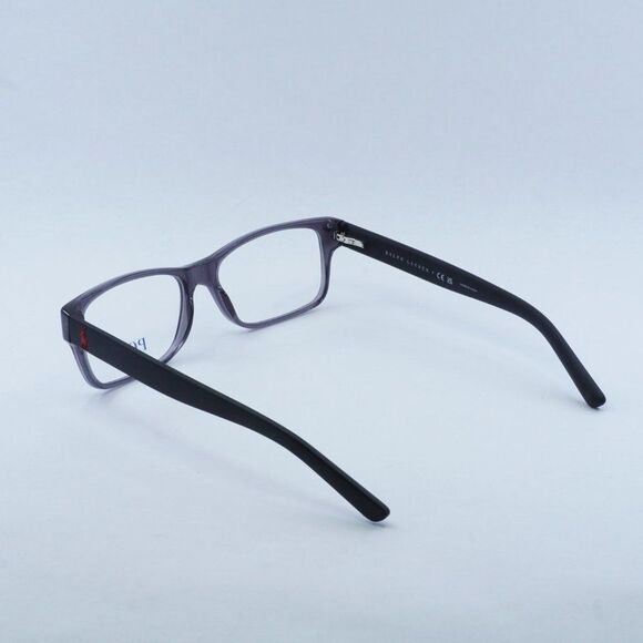 NEW POLO RALPH LAUREN PH2117 5407 SHINY TRANSPARENT GREY EYEGLASSES - Picture 7 of 8
